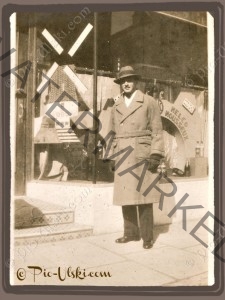 1937 Feb 8 -- George outside the Dutch Village Inn Click to enlarge