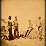 Crimea -_Captain Walker 30th Regiment reading general orders