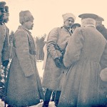 Grand Duke Michael with his officers during the Brusiloff Offensive