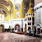 The stunning interior of St Isaac Cathedral