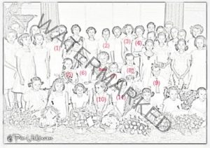 1954GroupPhotoPencilSketch